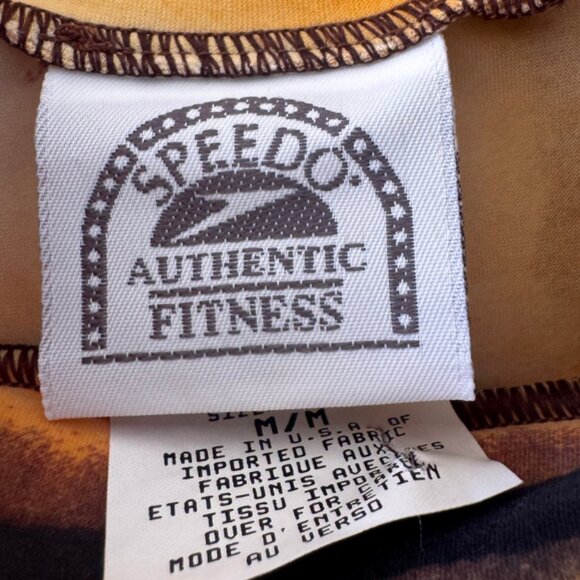 Vintage Speedo Tiger Stripe Shirt M - Picture 2 of 9